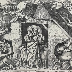 Bruegel, Parable of Good Shepherd, Engraving, Print, Bookplate, ~ 241229-WH 70